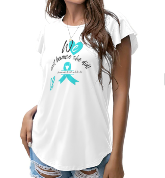 White Awareness Print T-shirt