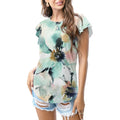 Pastel watercolor floral T - shirt
