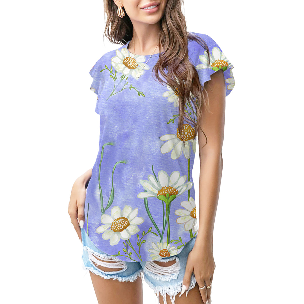 Lavender daisy bloom T - shirt