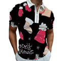 Merry Christmas Special Edition Polo Zipper T-shirts