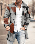 Grey geometric patchwork