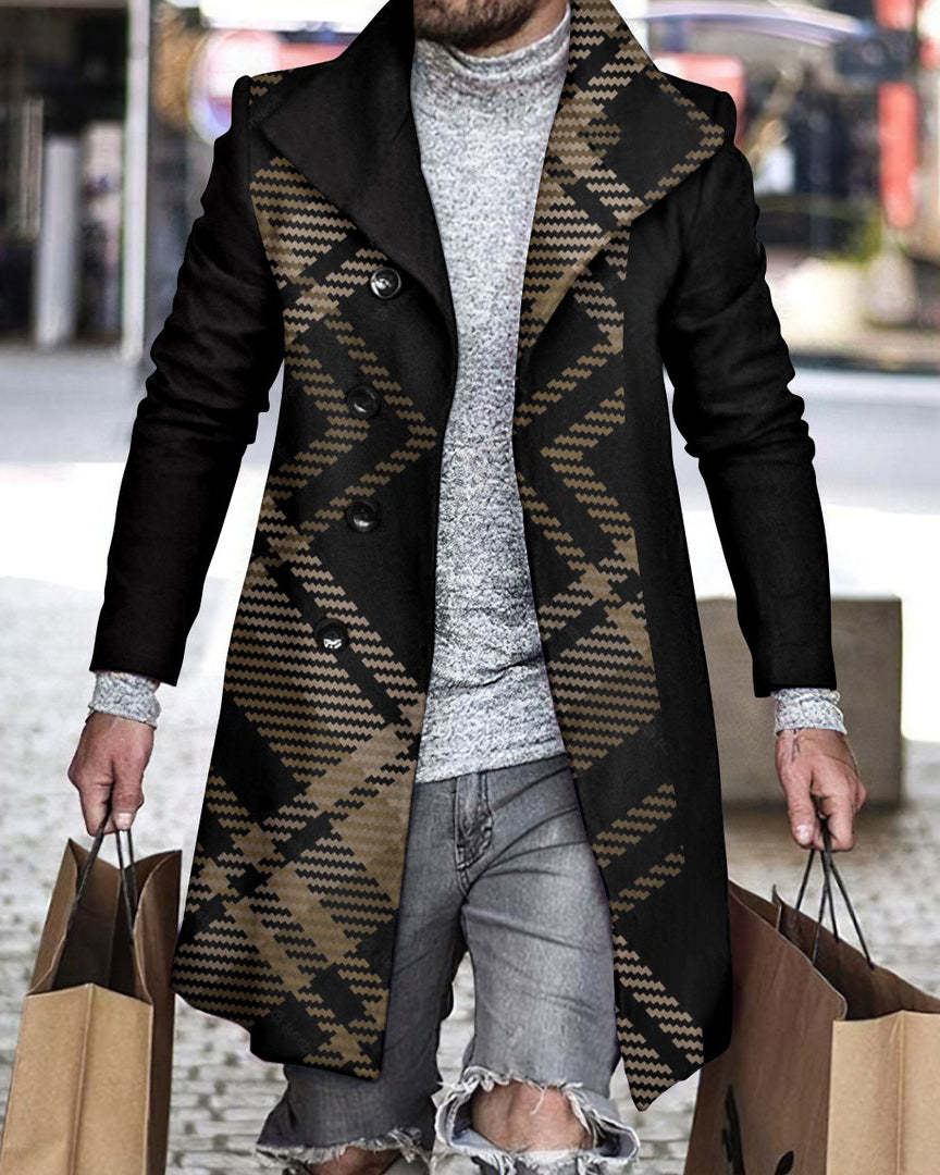 Black & brown plaid