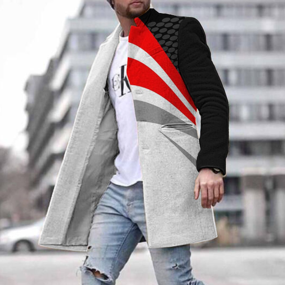 Black–white geometric burst