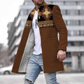 Brown tribal geometric