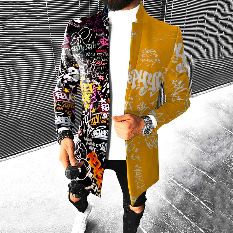 Black–yellow graffiti mix