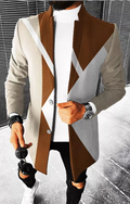 Beige brown geometric