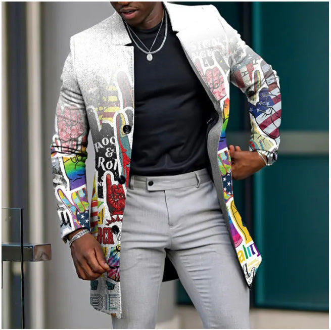 White multicolour graffiti