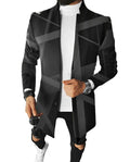 Black geometric stripes